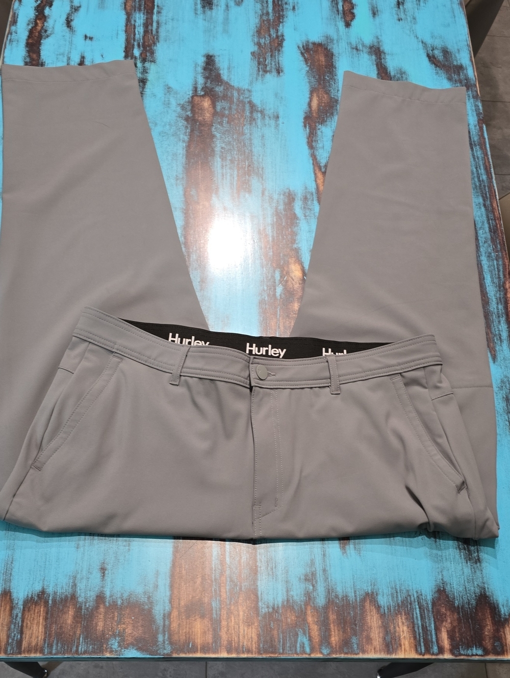 Hurley Men's Gray Stretch Chino Pants